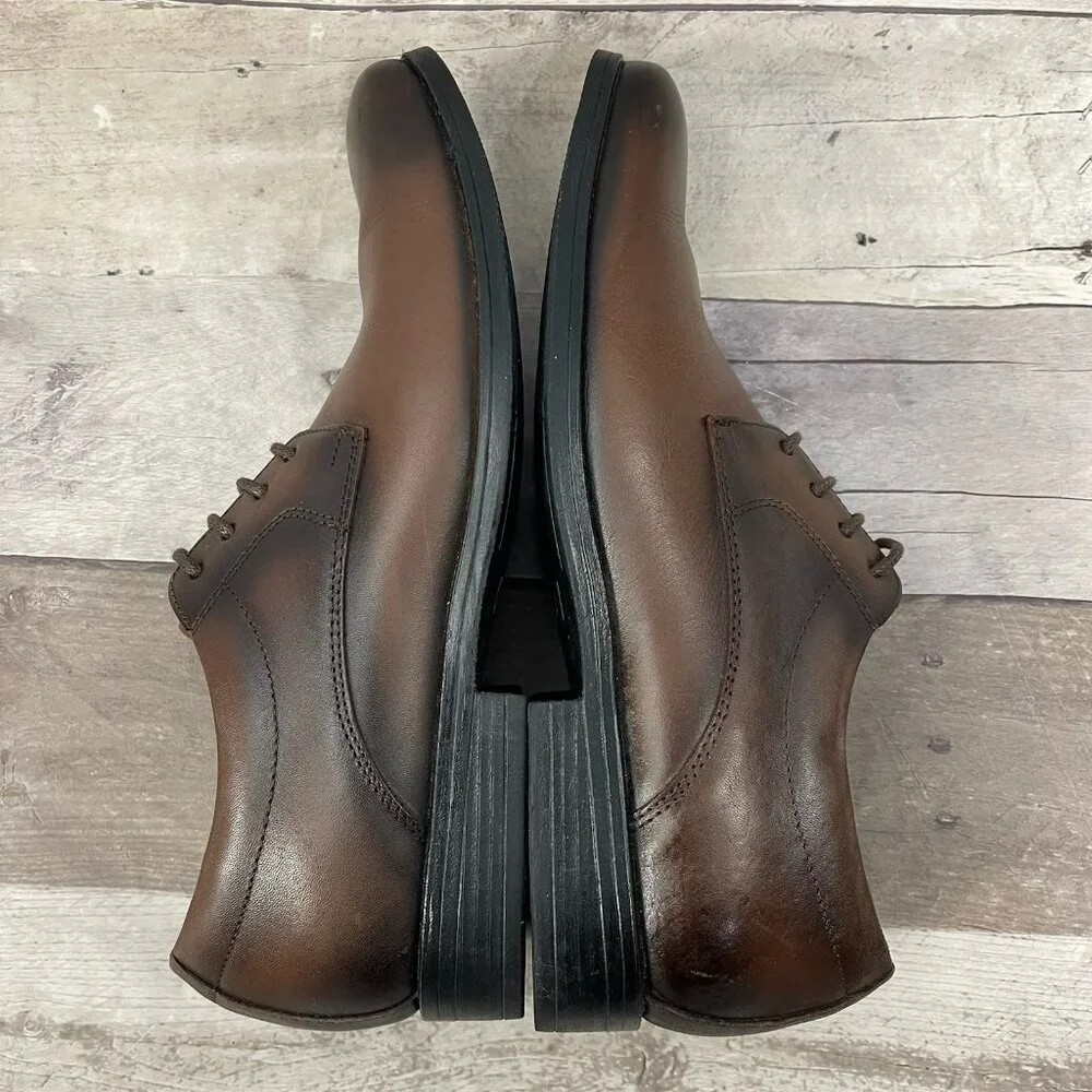 Giorgio Brutini Le‎ Glove Size 8 Brown Leather Oxford Dress Shoes Lace Up